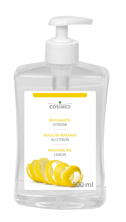 cosiMed Massageöl Zitrone 500ml mit Dosierspender