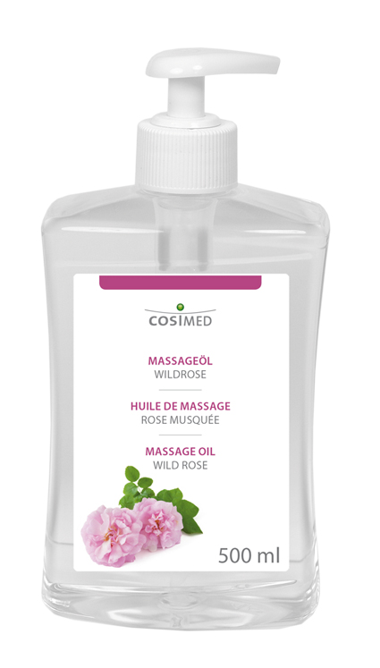 cosiMed Massageöl Wildrose 500ml Dosierflasche