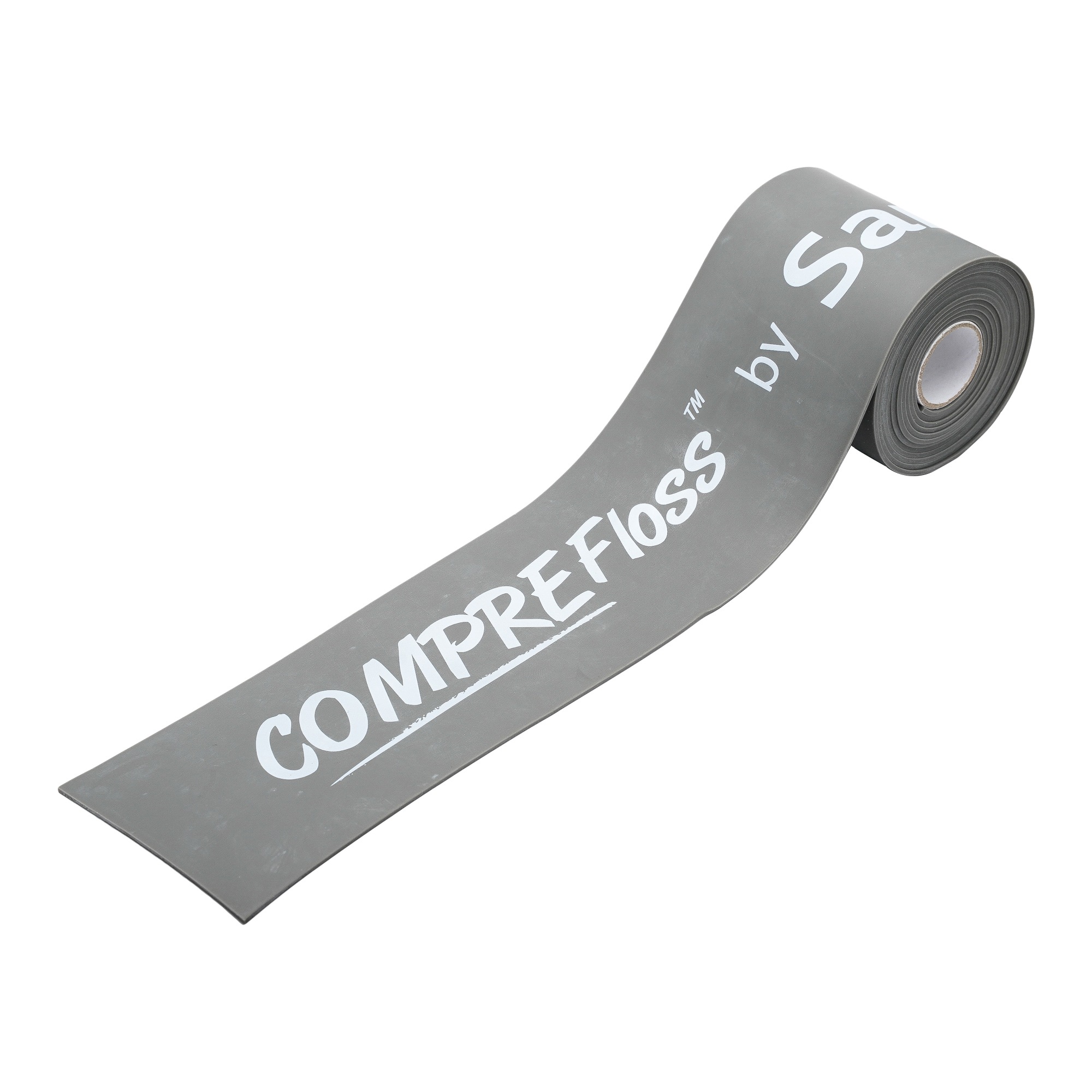 Sanctband Comprefloss Flossband extra breit 7,5cm und extra lang 3,5m Grau grey