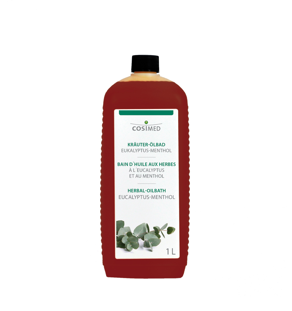 cosiMed Kräuter-Ölbad Eukalyptus-Menthol 1 Liter Flasche