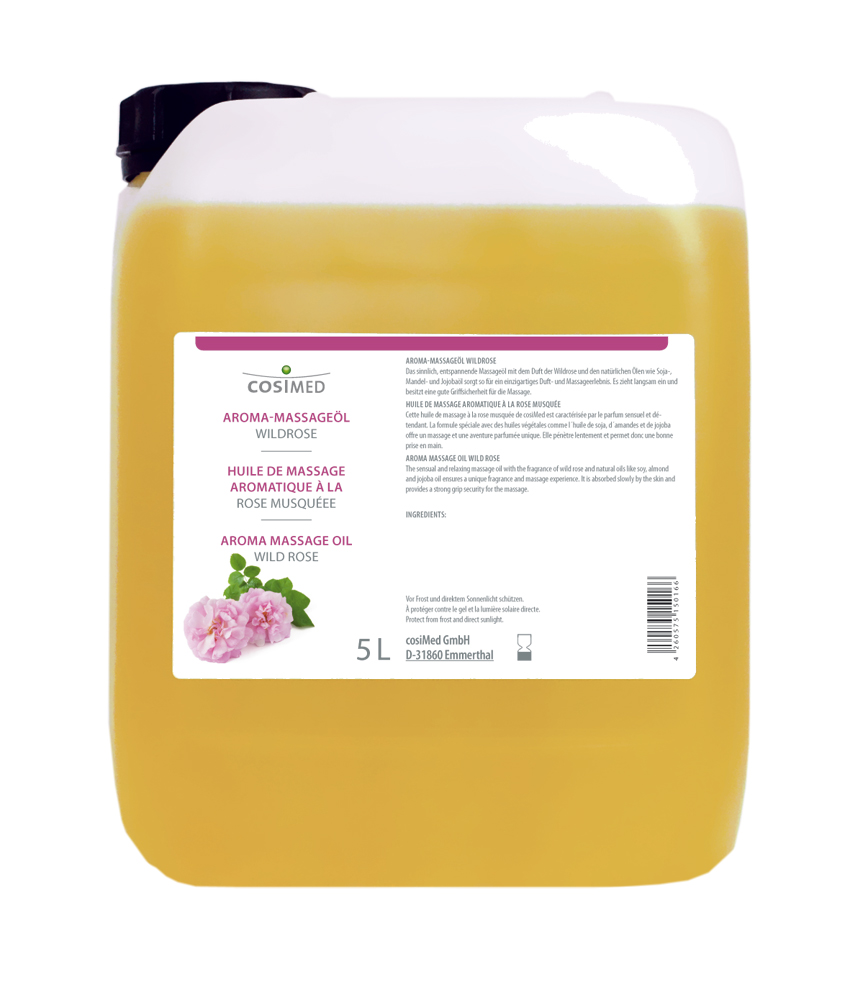 cosiMed Aroma-Massageöl Wildrose 5 Liter Kanister