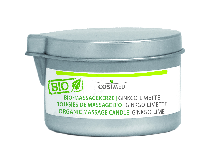 cosiMed Bio Massagekerze Ginkgo-Limette