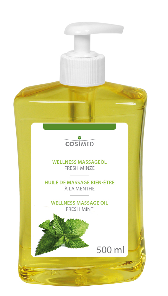 cosiMed Wellness-Massageöl Fresh-Minze 500ml Dosierflasche