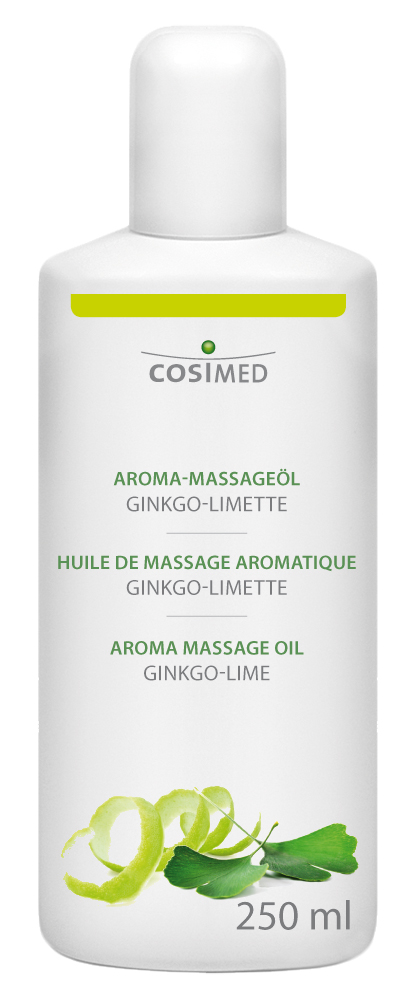 cosiMed Aroma-Massageöl Ginkgo-Limette 250ml Flasche
