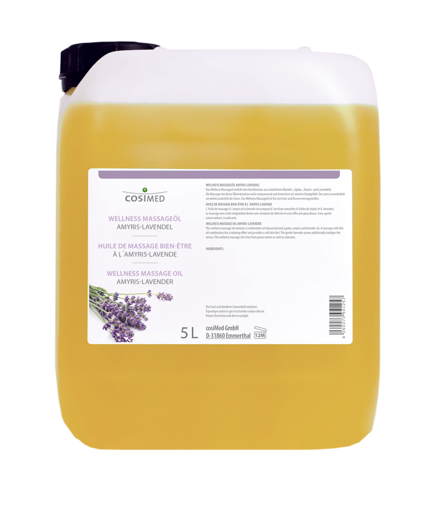 cosiMed Wellness-Massageöl Amyris-Lavendel 5 Liter Kanister