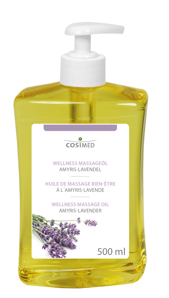 cosiMed Wellness-Massageöl Amyris-Lavendel 500ml Dosierflasche